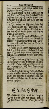 Sterbe-Lieder.