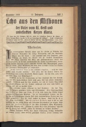 Heft 2. November 1910