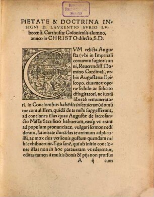 De Sanctissimo Ac Praestantissimo Missæ Sacrificio Conciones XV. : In Comitiis Avgvstanis Anno M. D. XLVIII. Habitae