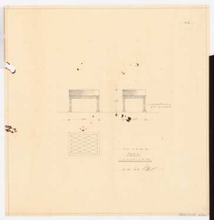 Schloss Posen, Posen Umbau: Hocker Typ 3 1:10