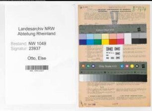 Entnazifizierung Else Otto , geb. 12.09.1896 (Lehrerin)