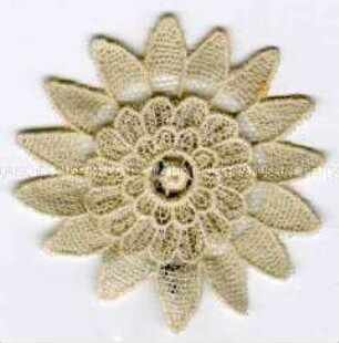 WHW-Abzeichen, Spitzenrosette, 4. Reichsstraßensammlung vom Dezember 1934 und Januar 1935