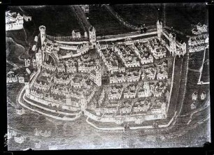 Ansicht von 1622; Ausschnitt an dem Bild von Roth