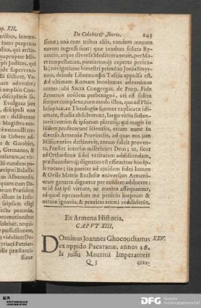 Ex Armena Historia. Capvt XIII.
