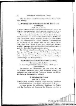 6. Metallurgische Probierkunst für Geübtere
