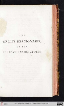 Les droits des hommes, et les usurpations des autres. Un prêtre de Christ doit-il étre souverain?