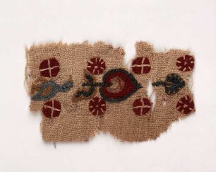 Fragment eines Streifens mit Blattdekor