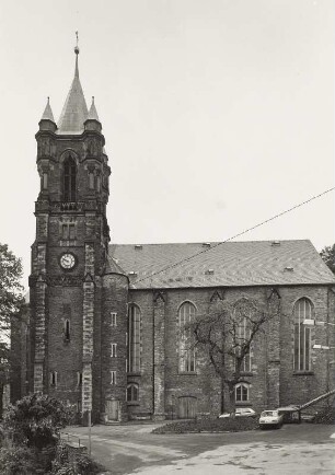 Stadtkirche Sankt Katharinen. Nordseite von der Neugasse