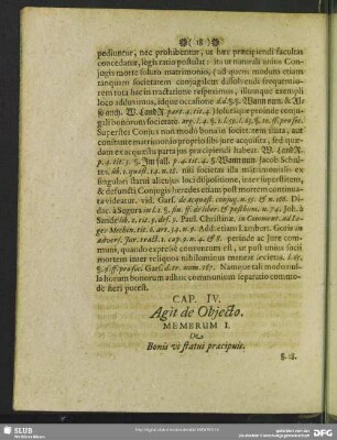 Cap. IV. Agit de Objecto