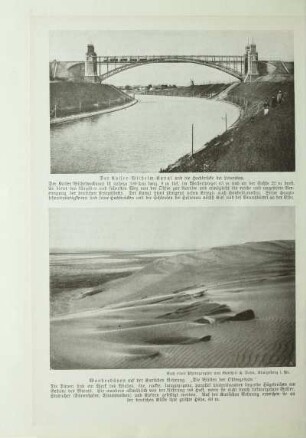 Der Kaiser-Wilhelm-Kanal und die Hochbrücke bei Levensau