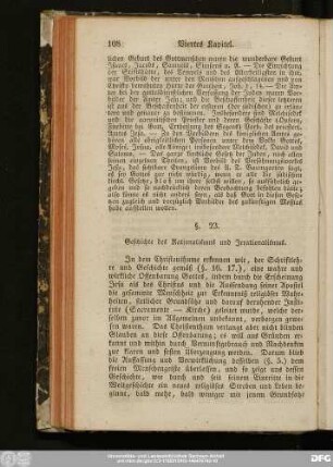 §. 23. Geschichte des Rationalismus und Irrationalismus.