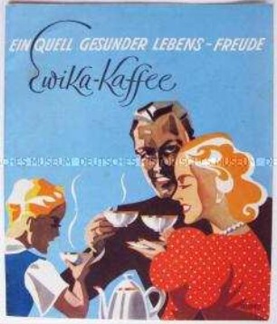 Werbeprospekt für Kaffee (mit beiliegender Bestellkarte)