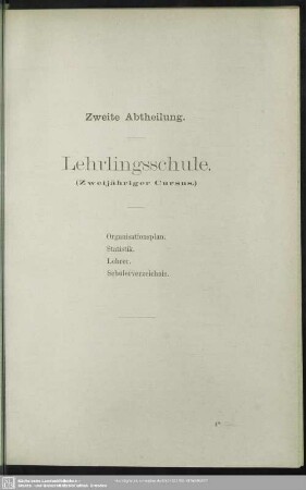 2. Lehrlingsschule