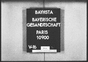 Rück, Karl, Dr., Studienlehrer in München, sowie Melber, Johann, Dr., Gymnasialassistent in München, Entleihung von lateinischen und griechischen Handschriften aus der Nationalbibliothek in Paris, den Bibliotheken in Tours und Montpellier