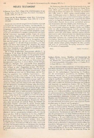 500-501 [Rezension] Grabner-Haider, Anton, Paraklese und Eschatologie bei Paulus