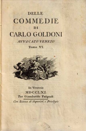 Le commedie di Carlo Goldoni. 6