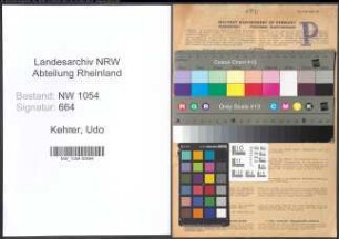 Entnazifizierung Udo Kehrer , geb. 19.04.1882 (Musiker)