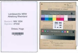 Entnazifizierung Hugo Drewa , geb. 08.10.1906 (Friseur)