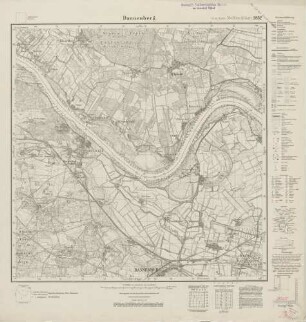 2832 Dannenberg, Meßtischblatt (4cm - Karte)
