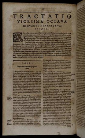Tractatio Vigesima Octava In Quartum Præceptum Decalogi.
