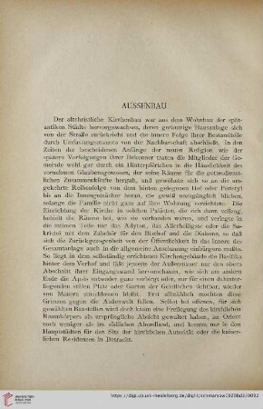 Außenbau des romischen und gotischen Stils