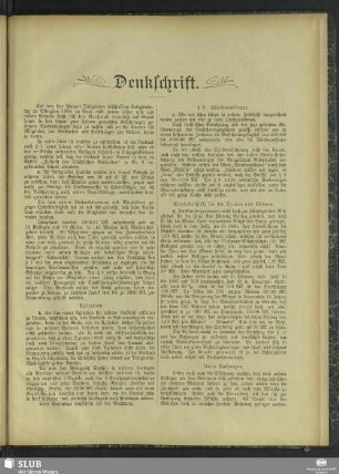 Denkschrift