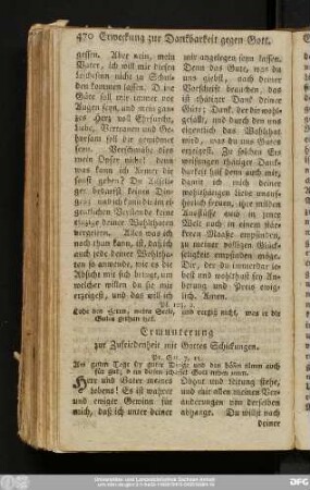 [14)] Ermunterung zur Zufriedenheit mit Gottes Schickungen.