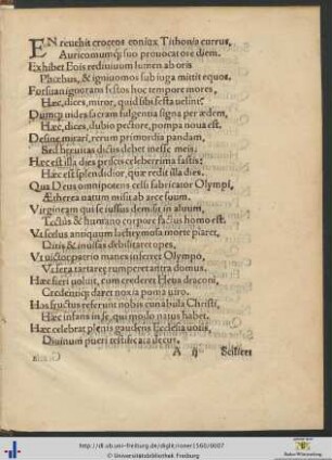 Elegia In Natalem Infantis Christi Georgii Roneri Suacensis