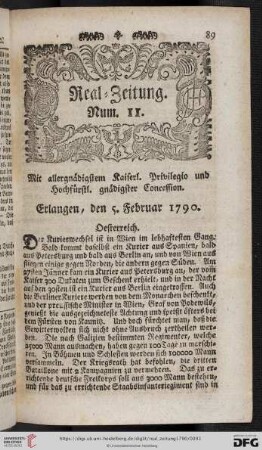 Num. 11-20 (5. Februar-9. März)
