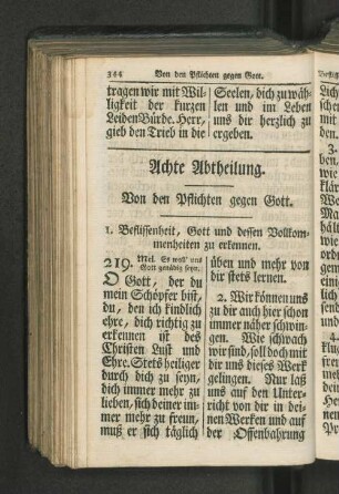 Achte Abtheilung.