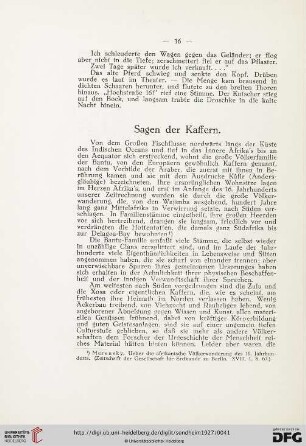 Sagen der Kaffern