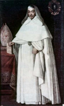 Bildnis eines Abtes in Bischofswürde