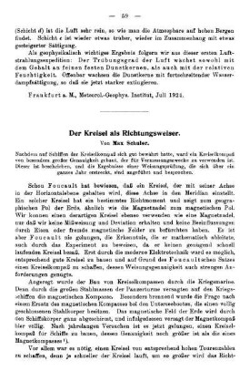 Der Kreisel als Richtungsweiser