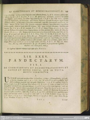 Lib. XXXV. Pandectarum