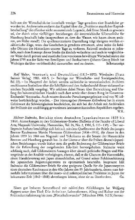 Walter, Rolf :: Venezuela und Deutschland, 1815 - 1870, (Beiträge zur Wirtschafts- und Sozialgeschichte, 22) : Wiesbaden, Steiner, 1983
