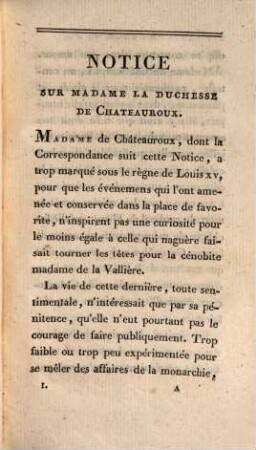 Correspondance inédite de Mme. Chateauroux ... avec le duc de Richelieu .... 1