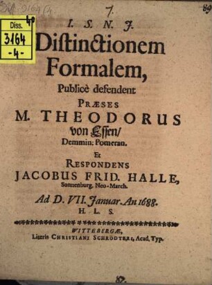 Distinctionem formalem