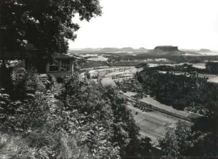 Sächsische Schweiz. Blick von der Bastei nach Südost