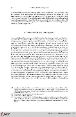 III.3 Konnubium und Heiratspolitik