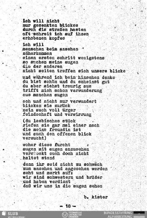 Ich will nicht