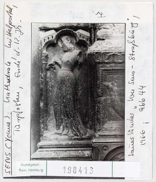 Sens, Kathedrale St. Etienne: Mittelportal, Türpfosten