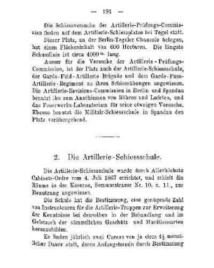 2. Die Artillerie-Schiessschule