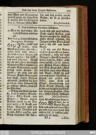 II. Von besondern Christen-Pflichten.