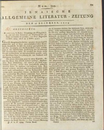 Num. 310. Den 27. December 1804