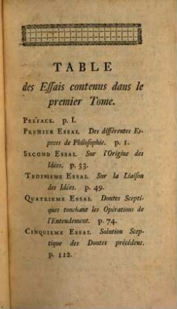 Essais Philosophiques Sur L'Entendement Humain : Avec les quatre Philosophes du mêmes Auteur. Traduit de l'Anglois, 1