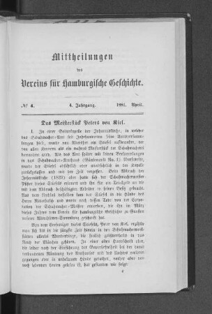 Das Meisterstück Peters von Kiel.