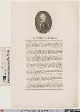 Bildnis William Chambers (1771 Sir)