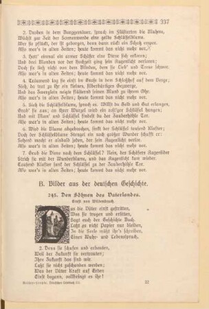 B. Bilder aus der deutschen Geschichte