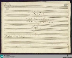 Trios - Mus. Hs. 223 : fl (2), b; G; GroT 3131-D