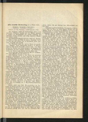 Elfte ordentliche Versammlung am 5. Oktober 1878